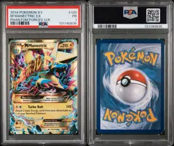 2014 POKEMON XY PHANTOM FORCES ULTRA RARE #120 M MANECTRIC EX PSA 1 - Image 3