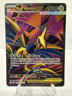 Mega Skarmory Ex 106/088 Full Art Ultra Rare Pokemon TCG Perfect Order - Image 1