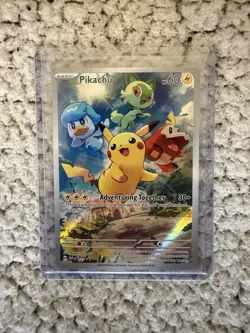 Pikachu Scarlet & Violet Black Star Promo 027 Pokemon TCG Paldea Evolved ETB NM - Image 1