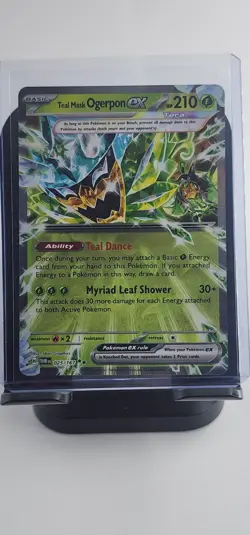 Teal Mask Ogerpon ex 025/167 Double Rare Twilight Masquerade Pokemon Holo NM - Image 1