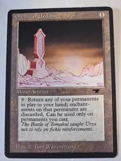 MTG - Obelisk of Undoing NM/LP - Antiquities - Image 1