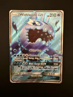 Pokemon Sun & Moon Full Art - Guardians Rising 132/145 Wishiwashi GX - Image 1