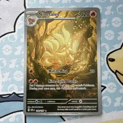 Pokemon 2023 Ninetails 199/197 Illustration Rare Obsidian Flames - Image 1
