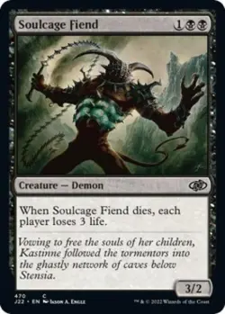 Soulcage Fiend - Light Play MTG Jumpstart 2022 - Image 1