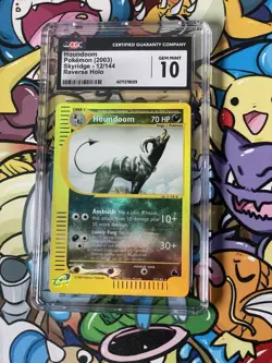 Pokemon Houndoom Skyridge Reverse Holo Rare #12 CGC 10 Gem Mint - Image 1