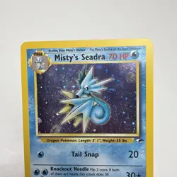 2000 Pokemon Gym Heroes Misty's Seadra 9/132 Holo Rare NM VLP Wizards - Image 2