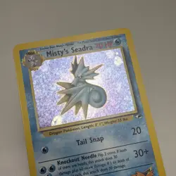 2000 Pokemon Gym Heroes Misty's Seadra 9/132 Holo Rare NM VLP Wizards - Image 3