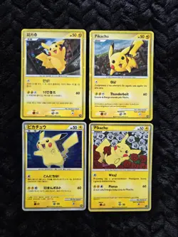 Pokemon Pikachu World Collection 2010 PW English Set Of 4 - Image 1