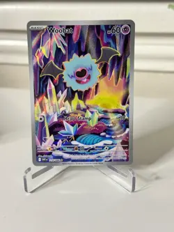 Pokemon Woobat 119/086 Illustration Rare Sv: White Flare Full Art NM - Image 1