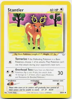 Pokemon TCG Stantler Neo Revelation Uncommon 38/64 Unlimited - Image 1