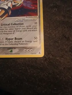 Pokemon Metagross Star 113/113 EX Delta Species Ultra Rare Holo 90 HP - Image 2
