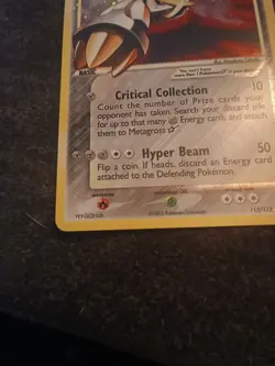 Pokemon Metagross Star 113/113 EX Delta Species Ultra Rare Holo 90 HP - Image 3