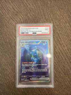Pokemon 151 Blastoise Ex #200/165 Special Illustration Rare PSA 9 - Image 1