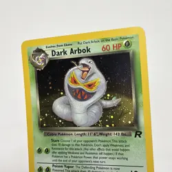 2000 Pokemon Team Rocket Dark Arbok 2/82 #2 Holo Rare NM VLP Wizards WOTC - Image 2