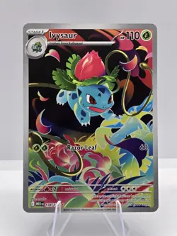 Pokemon Ivysaur 134/132 Me01: Mega Evolution Holo Illustration Rare Full Art - Image 1