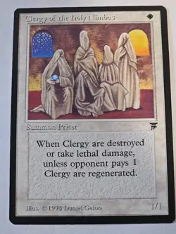 MTG - Clergy of the Holy Nimbus LP - Legends - Image 1