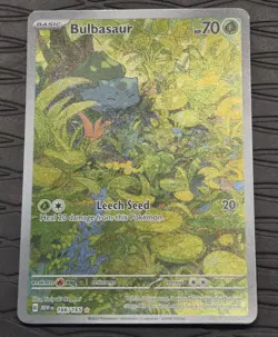 Pokemon TCG Bulbasaur #166/165 Scarlet & Violet 151 Illustration Rare LP - Image 2