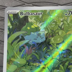 Pokemon TCG Bulbasaur #166/165 Scarlet & Violet 151 Illustration Rare LP - Image 3