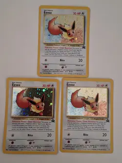 3 EEVEE #11 BLACK STAR PROMO VINTAGE POKEMON C65 - Image 1