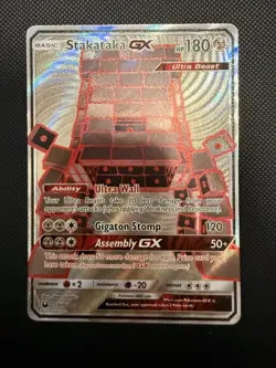 Pokemon Sun & Moon Full Art - Celestial Storm 159/168 Stakataka GX - Image 1