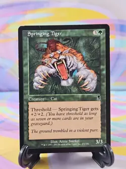 Magic the Gathering MTG Odyssey 2001 Card | Springing Tiger 272/350 - Image 1