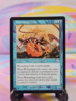 Magic the Gathering MTG Judgment 2002 Card | Wormfang Crab 56/143 - Image 1