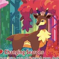 Pokemon TCG Sawsbuck TEF 166/162 Regular English Card 2024 - Image 1