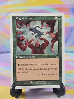 Magic the Gathering MTG Seventh Edition 2001 Card | Regeneration 265/350 - Image 1