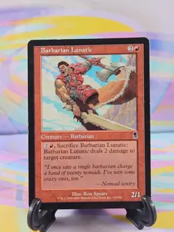 Magic the Gathering MTG Odyssey 2001 Card | Barbarian Lunatic 175/350 - Image 1