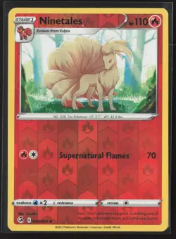 Ninetales 030/264 Uncommon Fusion Strike Pokemon Reverse Holo Near Mint - Image 1