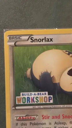 SNORLAX 2014 POKEMON XY FLASHFIRE BUILD A BEAR WORKSHOP RARE 80/106 Q1048 - Image 3