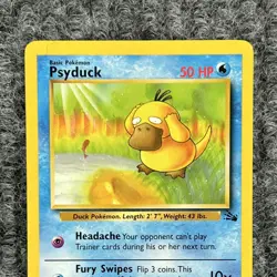 Vintage Pokemon Fossil Psyduck 53/62 Common NM - Image 3