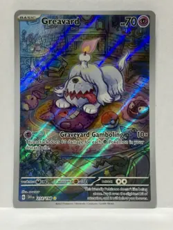 Pokemon Greavard 214/198 SV01 Scarlet & Violet Illustration Rare Holo 70 HP - Image 2