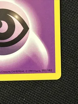 Pokemon Psychic Energy 101/102 (1st Edition) Shadowless *Near Mint* Never Played - Image 4