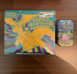 Pokemon Mega Evolution Ascended Heroes Elite Trainer Box & Clefairy Mini Tin - Image 1