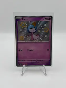 Pokemon Ralts 153/091 SV Paldean Fates Shiny Rare Holo Basic 70 HP - Image 1