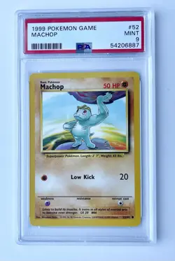 Machop #52/102 - PSA 9 (1) - Pokemon TCG Base Set Unlimited - Image 3