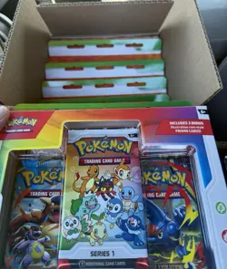Pokemon First Partner Illustration Collection Box Series 1 LOT OF 16 SEALED! - Image 1