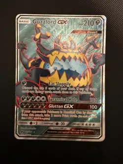 Pokemon Sun & Moon Full Art - Crimson Invasion 105/111 Guzzlord GX - Image 1
