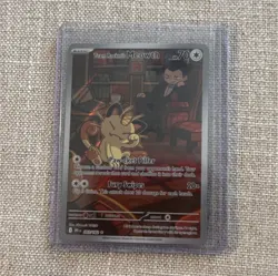 Pokemon Company Team Rocket's Meowth 203/182 SV10 IR Holo English 70HP - Image 1