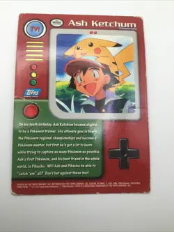 Ask Ketchum, TV1 Topps Series 1, Pokemon TCG, MP/HP+ - Image 4