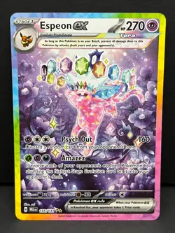 Espeon ex 155/131 Holo Special Illustration Rare Prismatic Evolutions Pokemon NM - Image 1