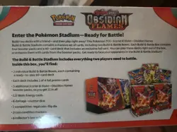 Pokemon TCG: Scarlet and Violet Obsidian Flames Build & Battle Stadium New - Image 2