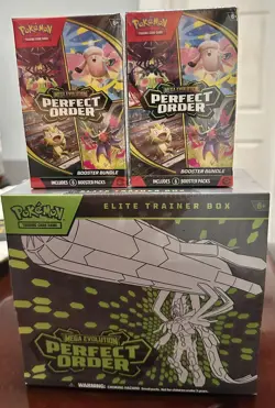 Pokemon Perfect Order Lot ETB & 2 Booster Bundles | Brand New Sealed | IN HAND! - Image 1
