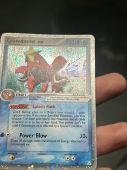 Pokemon TCG Crawdaunt ex 2006 Holon Phantoms 99/110 ex Holo- LP/ NM - Image 4