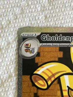 Gholdengo EX 252/182 SV04 Paradox Rift Illustration Rare Holo Pokemon TCG - Image 5