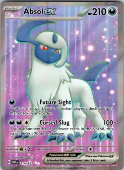 Absol ex - 214/197 Holofoil 214/197 Ultra Rare SV03: Obsidian Flames Near Mint - Image 1