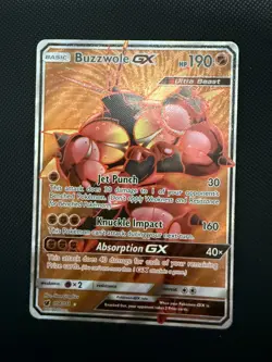 Pokemon Sun & Moon Full Art - Crimson Invasion 104/111 Buzzwole GX - Image 1