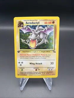 Aerodactyl - 1st Edition Holo - 1/62 Fossil Set - Pokemon TCG - 1999 - Image 1
