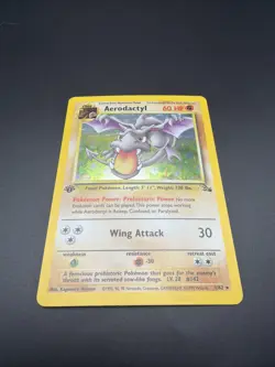 Aerodactyl - 1st Edition Holo - 1/62 Fossil Set - Pokemon TCG - 1999 - Image 3